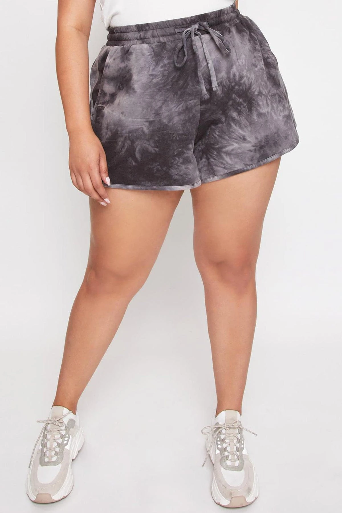 Women's Plus KozyTie Dye Jogger Shorts-Sale 5 Women's Plus KozyTie Dye Jogger Shorts-Sale - Image 3