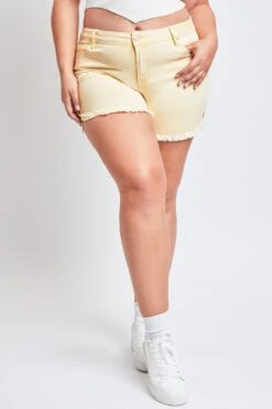 Women's Plus80's Acid Wash Mom Shorts 28 Women's Plus80's Acid Wash Mom Shorts -Wana Fashion Shop ES270889 BUMBE 2