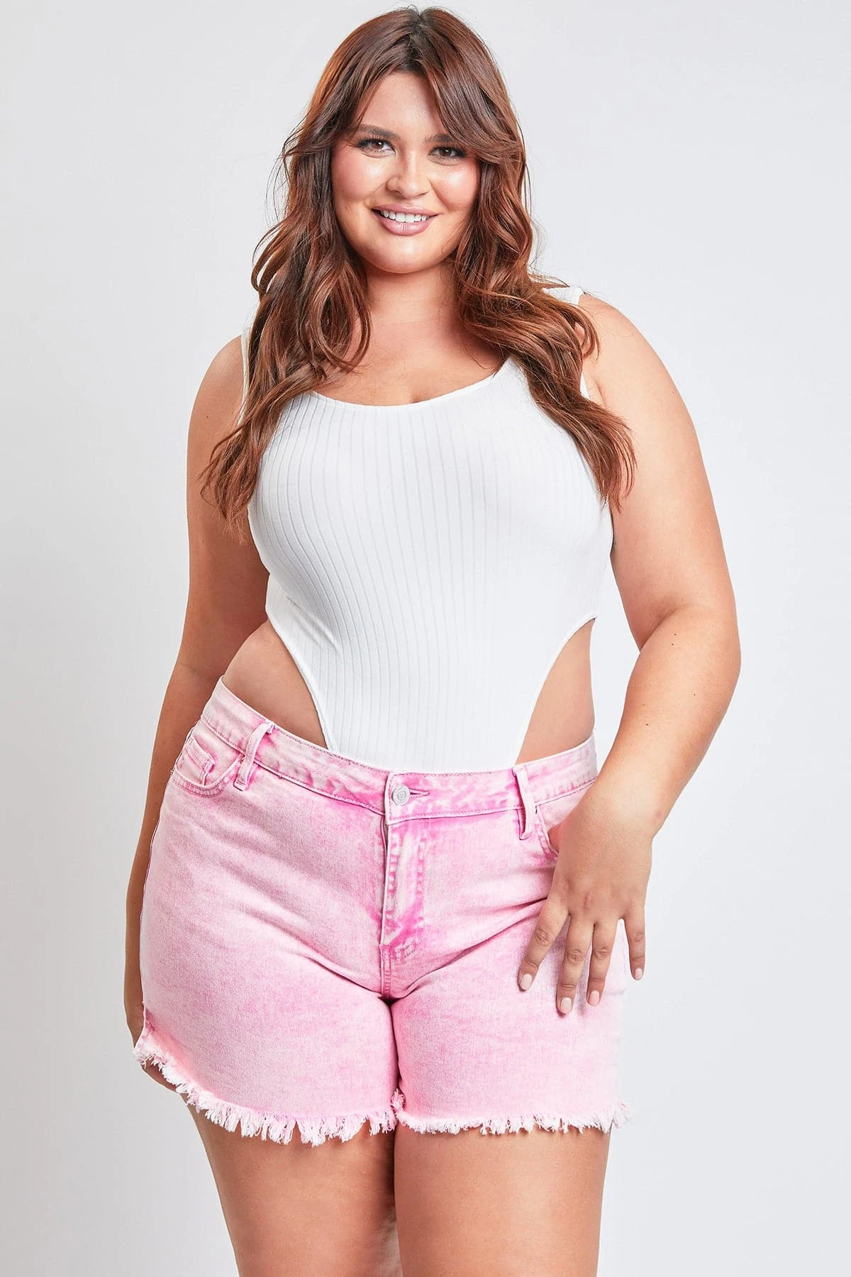 Women's Plus80's Acid Wash Mom Shorts 6 Women's Plus80's Acid Wash Mom Shorts - Image 4