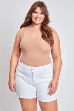 Women's Plus80's Acid Wash Mom Shorts 41 Women's Plus80's Acid Wash Mom Shorts -Wana Fashion Shop ES270889 VNICE 2