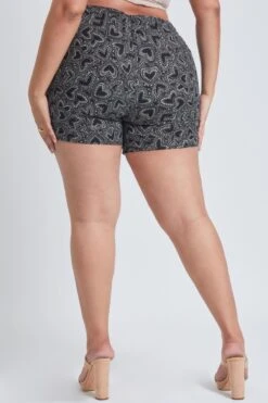 Women's Plus Drawstring Waistband Linen Shorts -Wana Fashion Shop ES2729LN 2804 4 6ce6ec4e b622 4022 87d2 00f3c33c1961