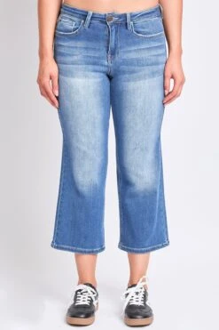 Women's Luxe High Rise Cropped Wide Leg -Wana Fashion Shop F124060 08M 1