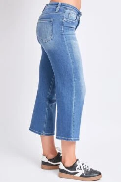 Women's Luxe High Rise Cropped Wide Leg -Wana Fashion Shop F124060 08M 2