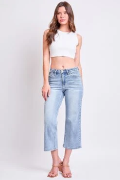 Women's Luxe High Rise Cropped Wide Leg -Wana Fashion Shop F124060 08Y 5