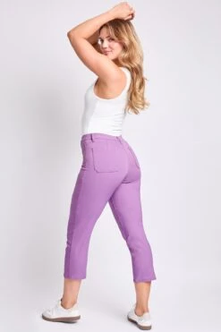 Women's Hyperstretch Crop Straight Leg Pants -Wana Fashion Shop F124131 HYDRA 4