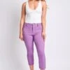 Women's Hyperstretch Crop Straight Leg Pants -Wana Fashion Shop F124131 HYDRA 8