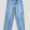 Girls Barrel Cargo Jeans