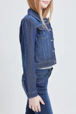 Girls Essential Denim Jacket -Wana Fashion Shop GJ15276 176 3