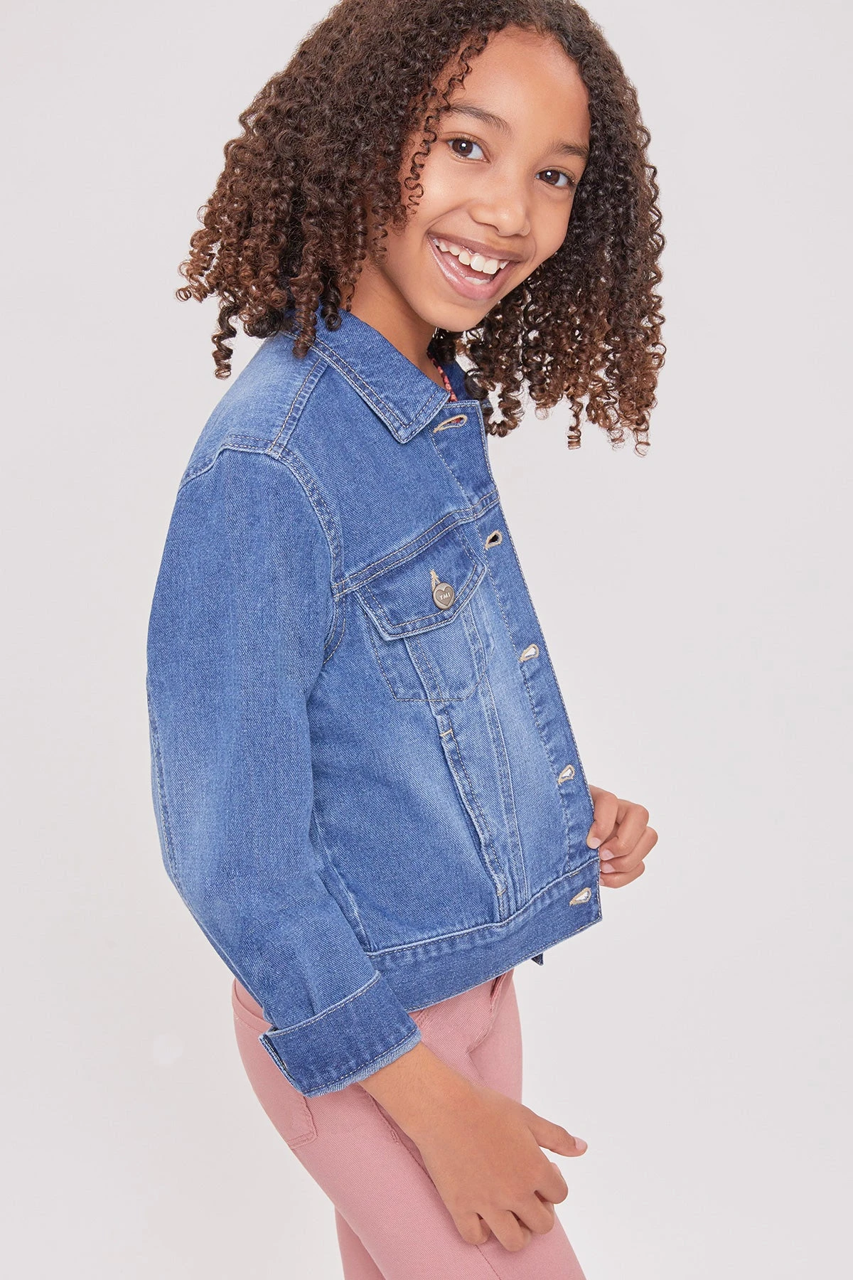 Girls Basic Oversized Denim Jacket 13 Girls Basic Oversized Denim Jacket - Image 11