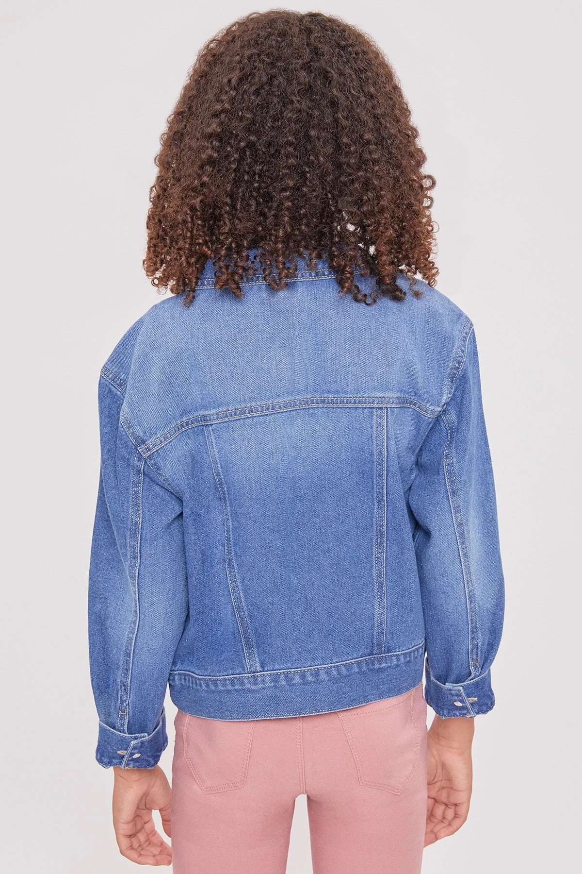 Girls Basic Oversized Denim Jacket 12 Girls Basic Oversized Denim Jacket - Image 10