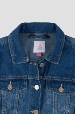Girls Basic Oversized Denim Jacket 15 Girls Basic Oversized Denim Jacket -Wana Fashion Shop GJ19676 M36 1