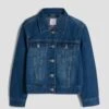Girls Basic Oversized Denim Jacket -Wana Fashion Shop GJ19676 S36 1