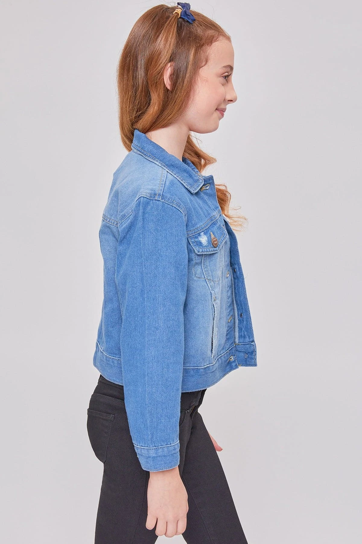 Girls Basic Oversized Denim Jacket 8 Girls Basic Oversized Denim Jacket - Image 6