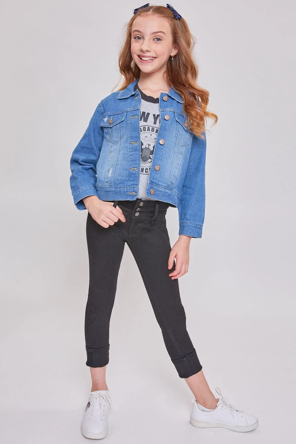 Girls Basic Oversized Denim Jacket 7 Girls Basic Oversized Denim Jacket - Image 5