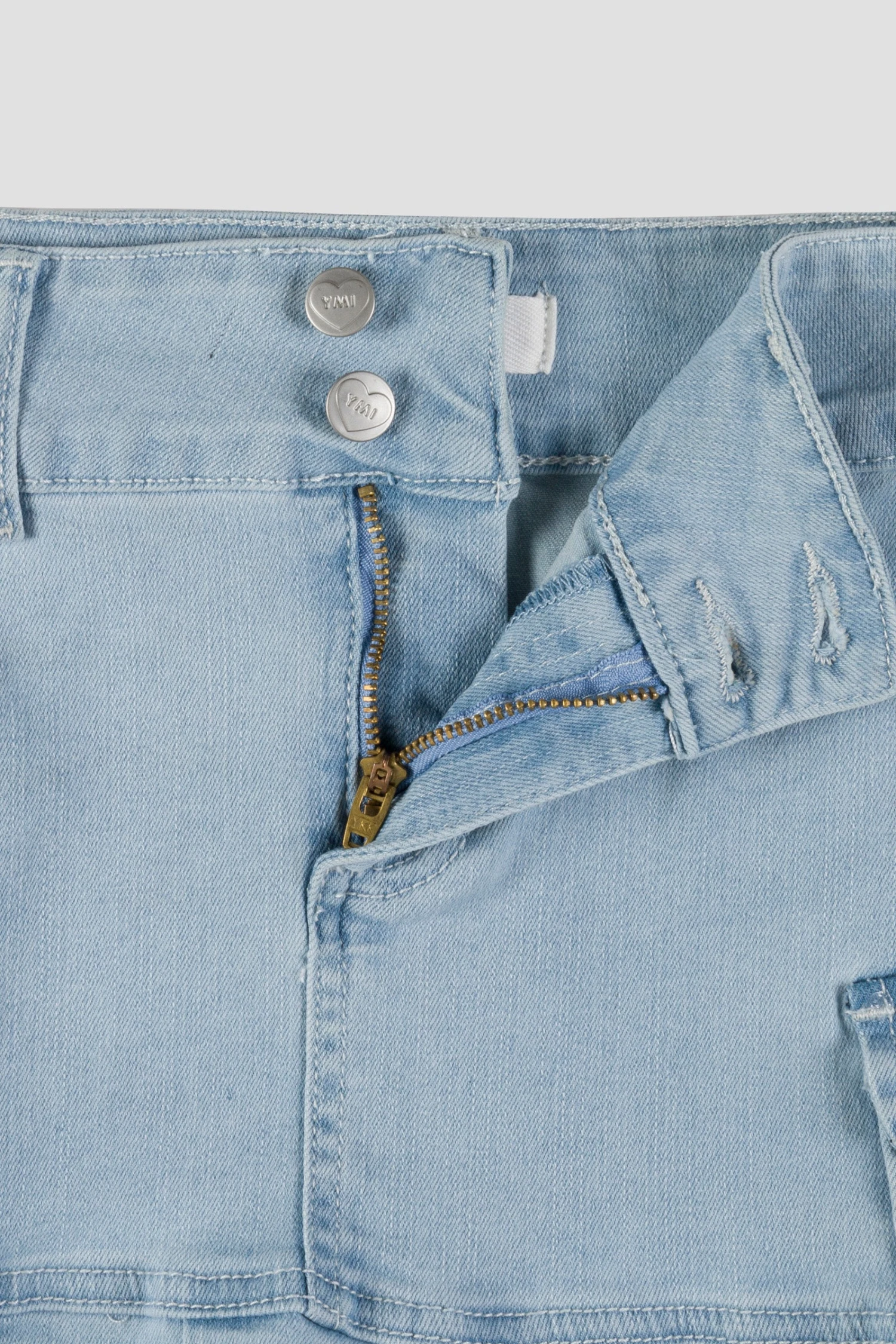 Girls Pleated Denim Mini Skirt 5 Girls Pleated Denim Mini Skirt - Image 3