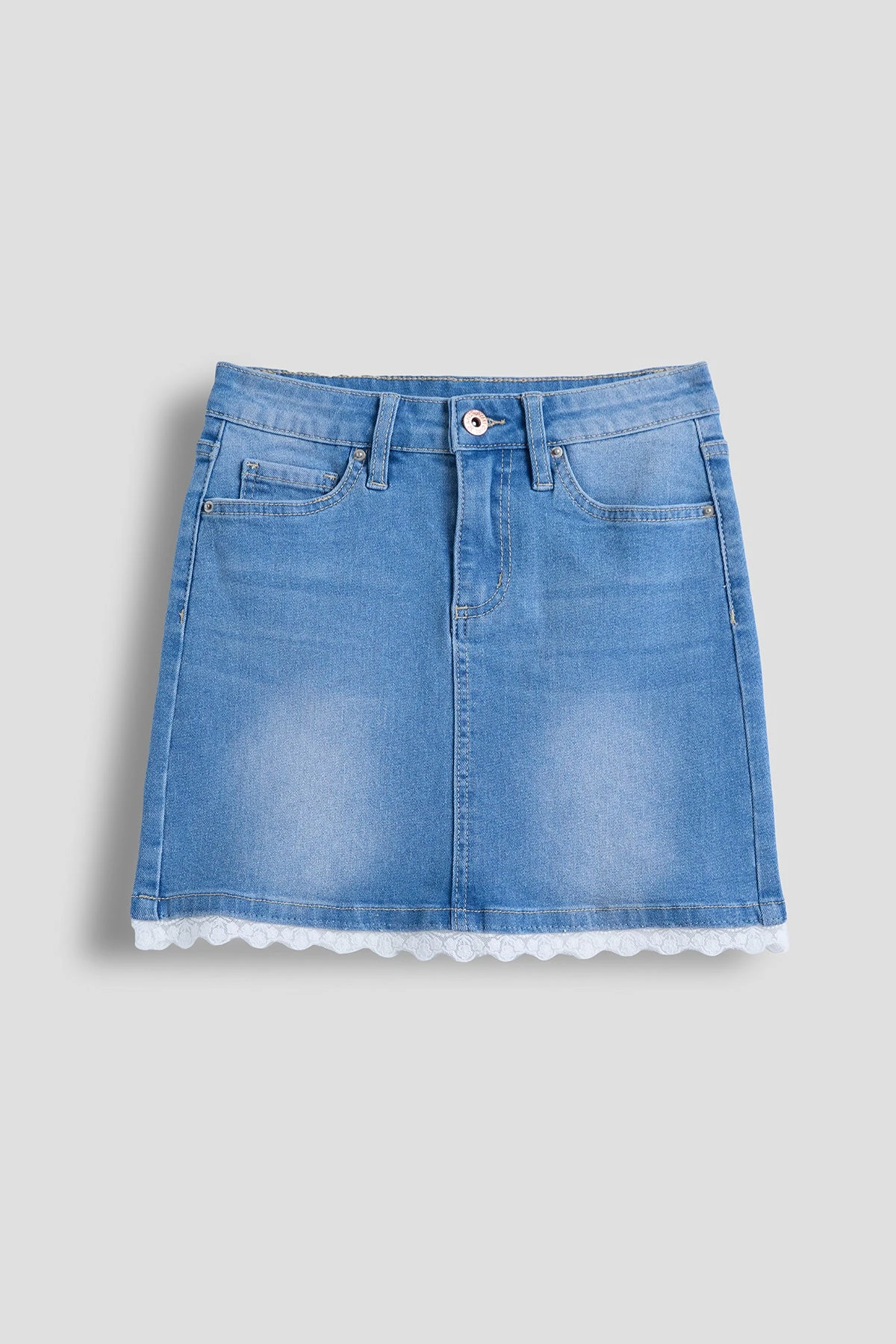 Girls Lace Trim Skirt 3 Girls Lace Trim Skirt