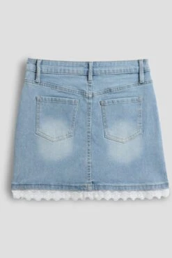 Girls Lace Trim Skirt 12 Girls Lace Trim Skirt -Wana Fashion Shop GK48366 08Q 3