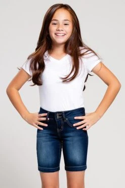 Girls 2-Button Essential Bermuda 13 Girls 2-Button Essential Bermuda -Wana Fashion Shop GM487 660 1