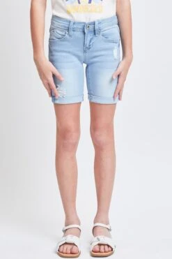 Girls WannaBettaFit Bike Shorts With Roll Cuffs -Wana Fashion Shop GM50251 L2539 3