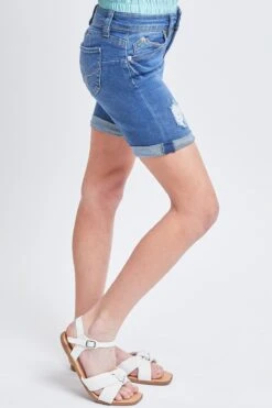 Girls WannaBettaFit Bike Shorts With Roll Cuffs -Wana Fashion Shop GM50251 M2539 3