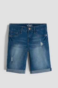 Girls Essential Cuffed Bermuda 19 Girls Essential Cuffed Bermuda -Wana Fashion Shop GM50341 S2672 2