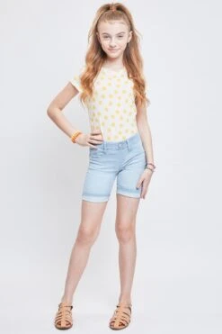 Girls Essential Cuffed Pull On Bermuda Shorts -Wana Fashion Shop GM50579 Q08 1