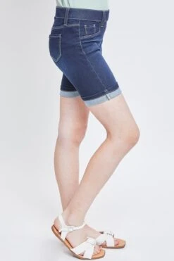 Girls Essential Cuffed Pull On Bermuda Shorts -Wana Fashion Shop GM50579 S08 5