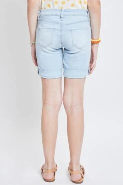 Girls Rolled Cuff Bike Bermuda Shorts 16 Girls Rolled Cuff Bike Bermuda Shorts -Wana Fashion Shop GM51050 Q2902 6