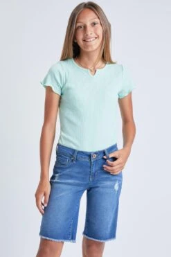 Girls Essential Cuffed Pull-On Bermuda -Wana Fashion Shop GM51141 2941 1