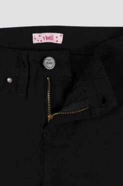 Girls' Stretch Skinny School Color Pants -Wana Fashion Shop GP155931 BLACK 3