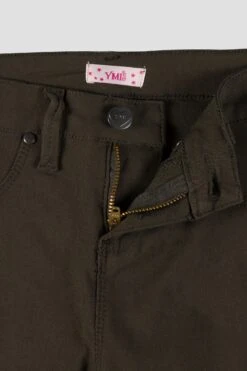 Girls' Stretch Skinny School Color Pants -Wana Fashion Shop GP155931 MOSS 1