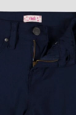 Girls' Stretch Skinny School Color Pants -Wana Fashion Shop GP155931 NAVY