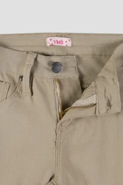 Girls' Stretch Skinny School Color Pants -Wana Fashion Shop GP155931 TAUPE 2