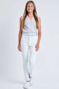 Girls Essential Skinny Jeans With Faux Front Pockets -Wana Fashion Shop GP157641 K2634 1