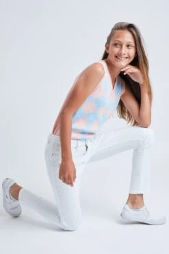 Girls Essential Skinny Jeans With Faux Front Pockets -Wana Fashion Shop GP157641 K2634 4