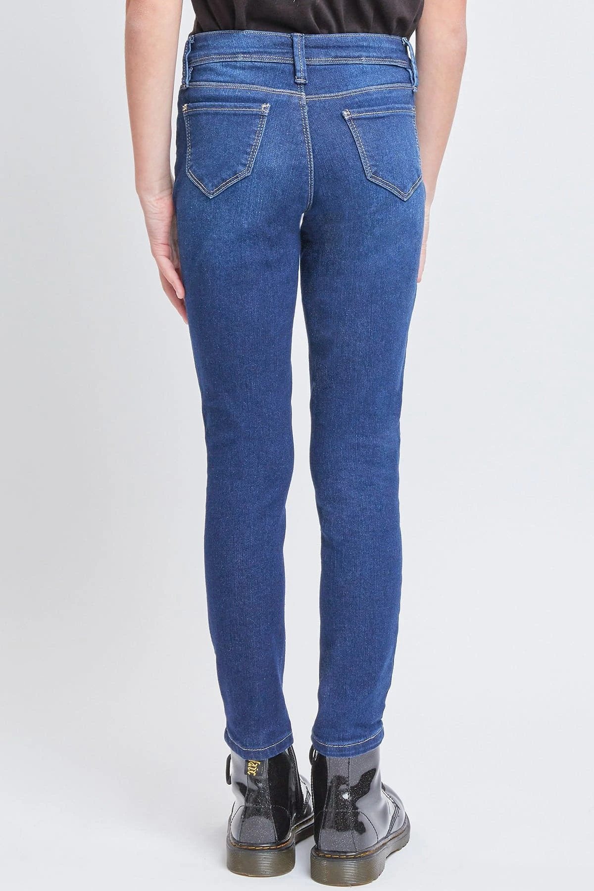 Girls Mid-Rise Essential Skinny Jeans W/Faux Front Pkt 5 Girls Mid-Rise Essential Skinny Jeans W/Faux Front Pkt - Image 3