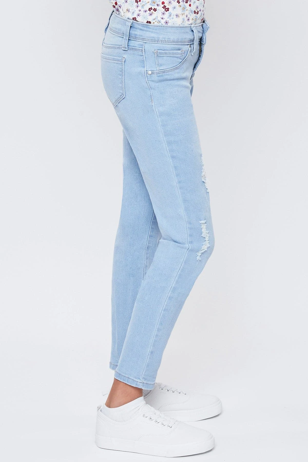 Girls Mid-Rise Essential Skinny Jeans W/Faux Front Pkt 9 Girls Mid-Rise Essential Skinny Jeans W/Faux Front Pkt - Image 7
