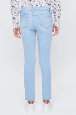 Girls Mid-Rise Essential Skinny Jeans W/Faux Front Pkt 21 Girls Mid-Rise Essential Skinny Jeans W/Faux Front Pkt -Wana Fashion Shop GP157650 L2043 4