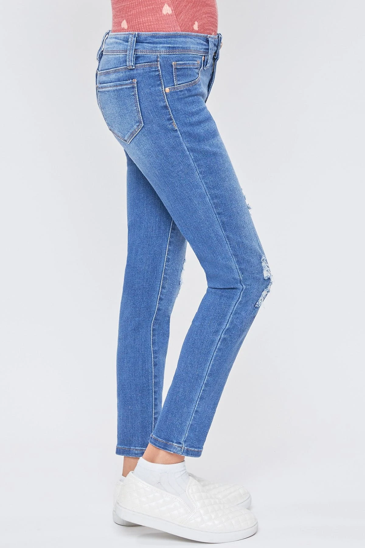 Girls Mid-Rise Essential Skinny Jeans W/Faux Front Pkt 13 Girls Mid-Rise Essential Skinny Jeans W/Faux Front Pkt - Image 11