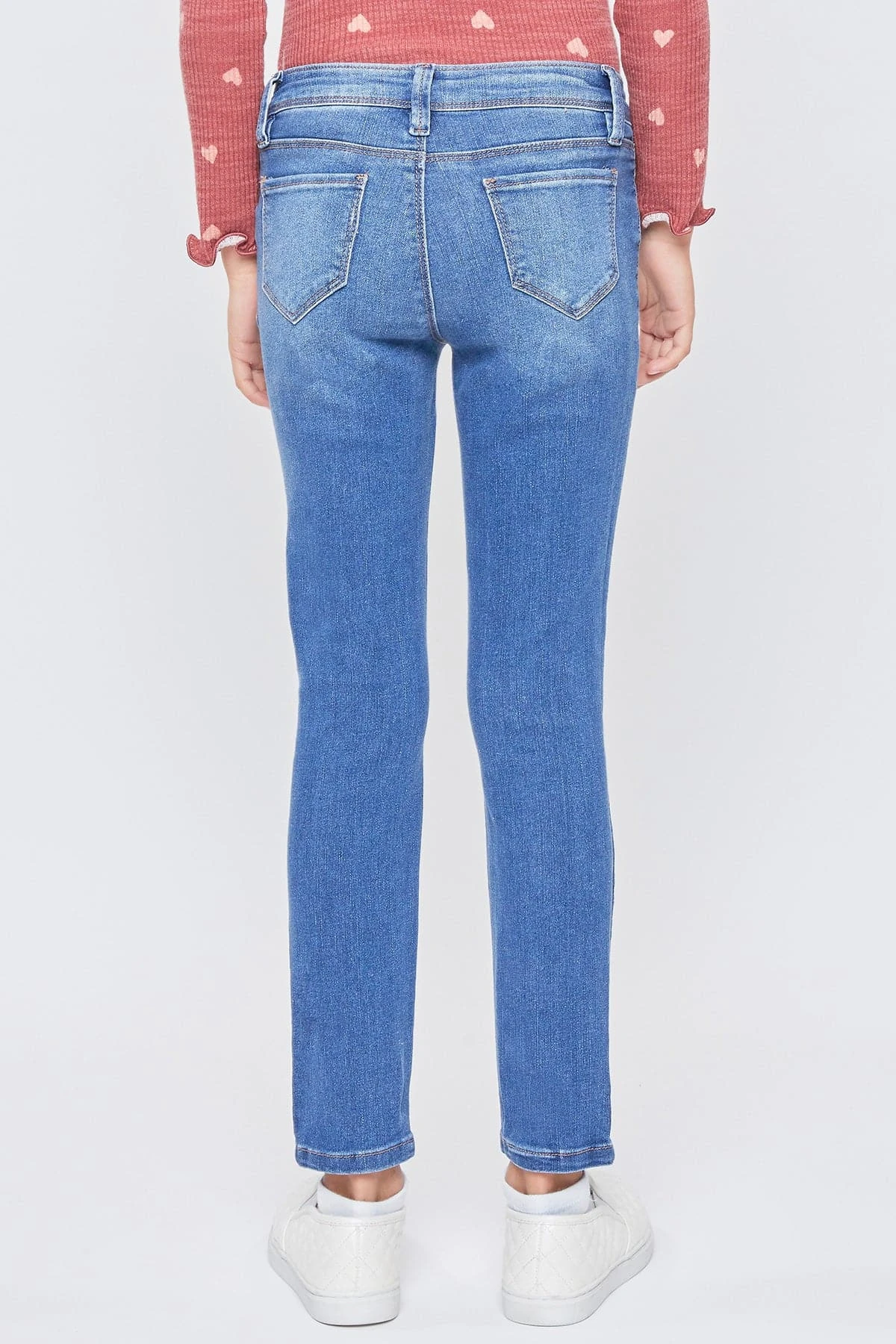 Girls Mid-Rise Essential Skinny Jeans W/Faux Front Pkt 14 Girls Mid-Rise Essential Skinny Jeans W/Faux Front Pkt - Image 12
