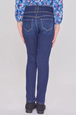 Girls 3 Button Essential Skinny Jeans With Faux Front Pockets -Wana Fashion Shop GP177241 S08 4