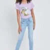 Girls 3 Button Skinny Jeans -Wana Fashion Shop GP177254 L1722 2