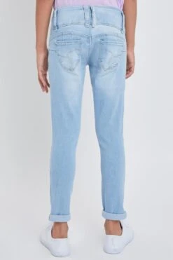Girls 3 Button Skinny Jeans -Wana Fashion Shop GP177254 L1722 3