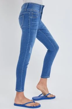 Girls 3 Button Skinny Jeans -Wana Fashion Shop GP177254 M1722 3