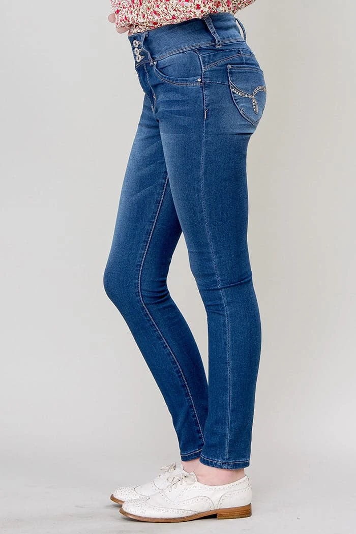 Girls WannaBettaFit 3-Button Skinny 5 Girls WannaBettaFit 3-Button Skinny - Image 3