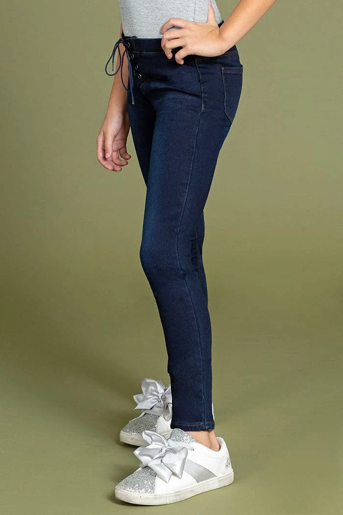 Girls Front Lace Skinny Ankle Jeans 13 Girls Front Lace Skinny Ankle Jeans - Image 11