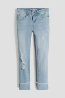 Girls WannaBettaFit Mid-Rise Mega Cuff Skinny Jeans -Wana Fashion Shop GP218951 Q2785 2