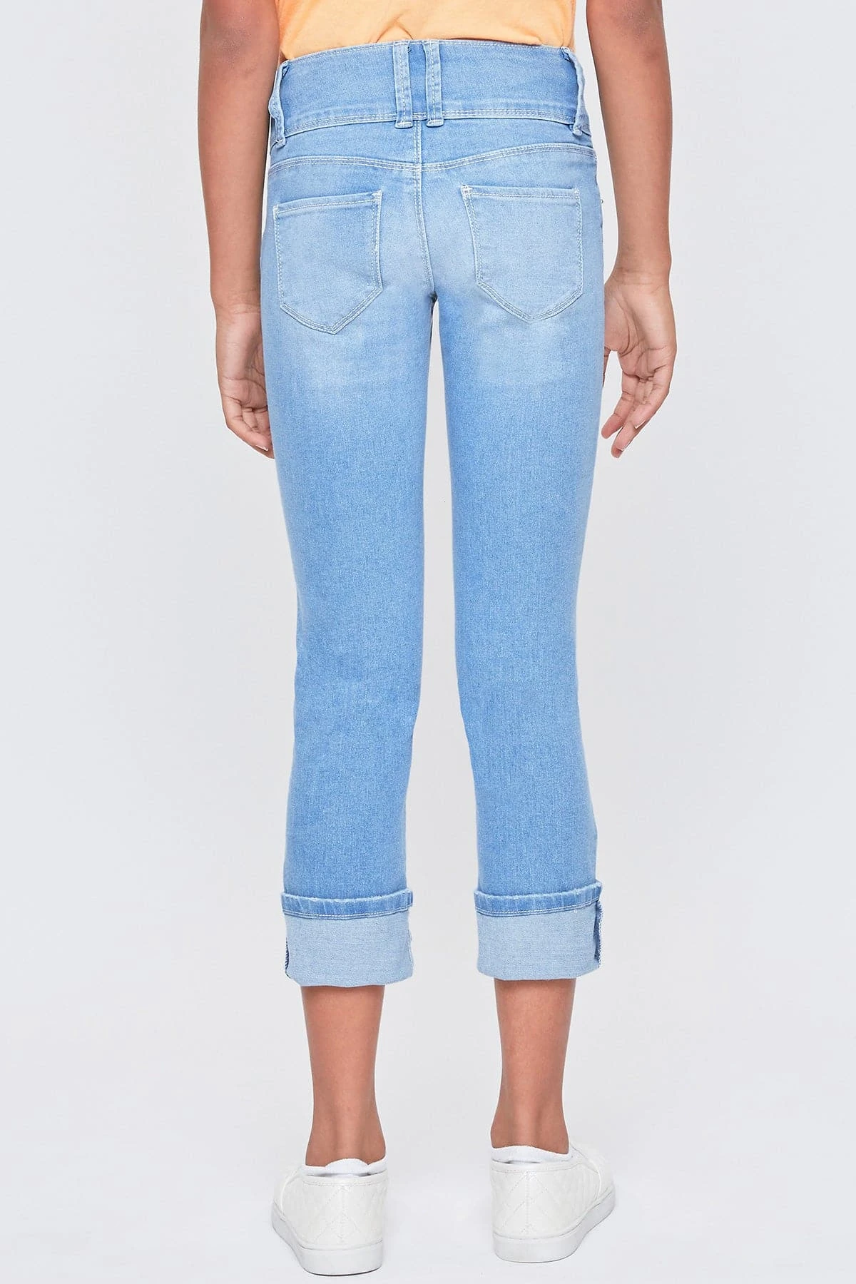 Girls Essential 3 Button Wide Cuff Skinny Jeans 15 Girls Essential 3 Button Wide Cuff Skinny Jeans - Image 13