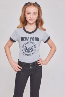 Girls Essential 3 Button Wide Cuff Skinny Jeans 27 Girls Essential 3 Button Wide Cuff Skinny Jeans -Wana Fashion Shop GP222141 W37 2