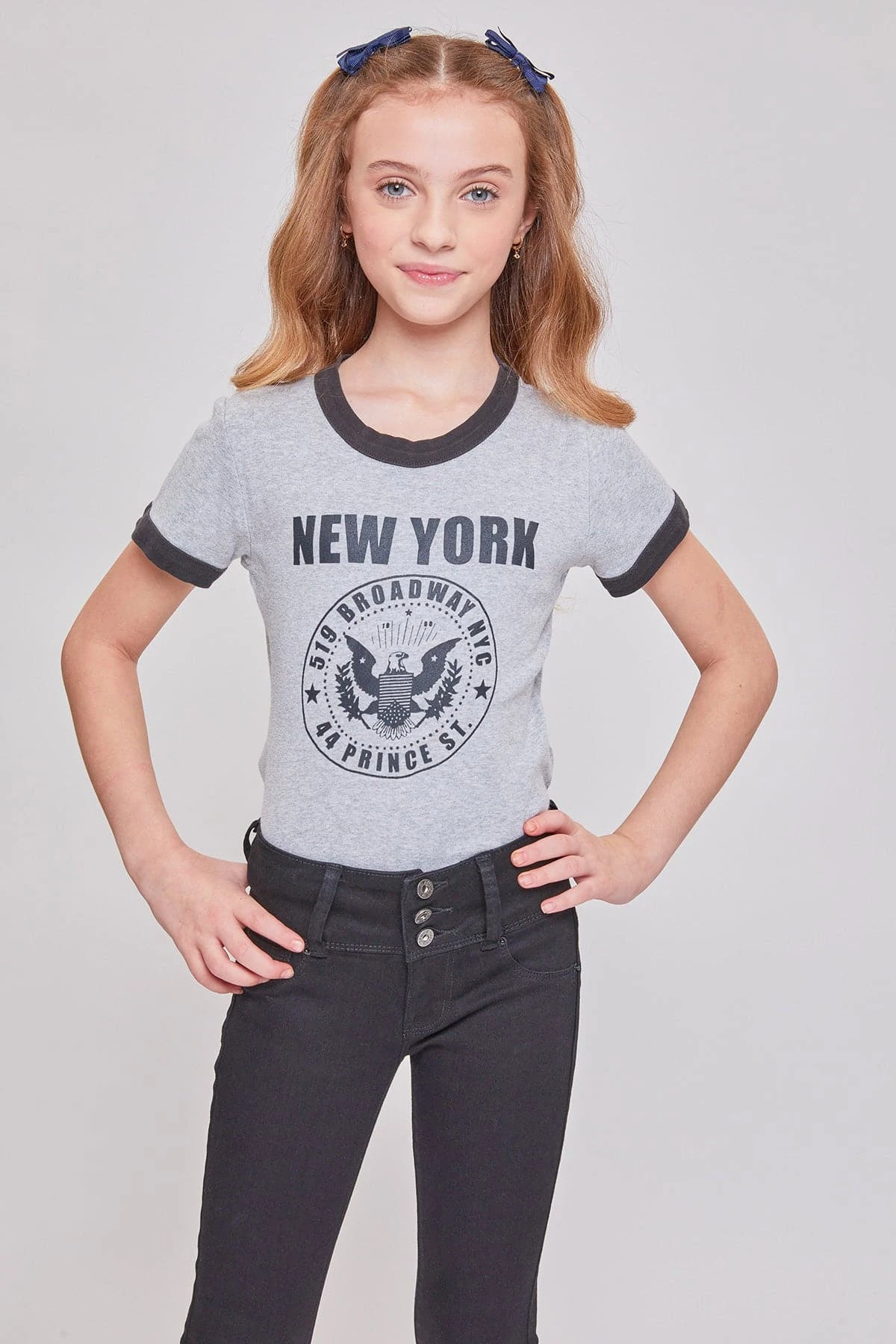 Girls Essential 3 Button Wide Cuff Skinny Jeans 10 Girls Essential 3 Button Wide Cuff Skinny Jeans - Image 8